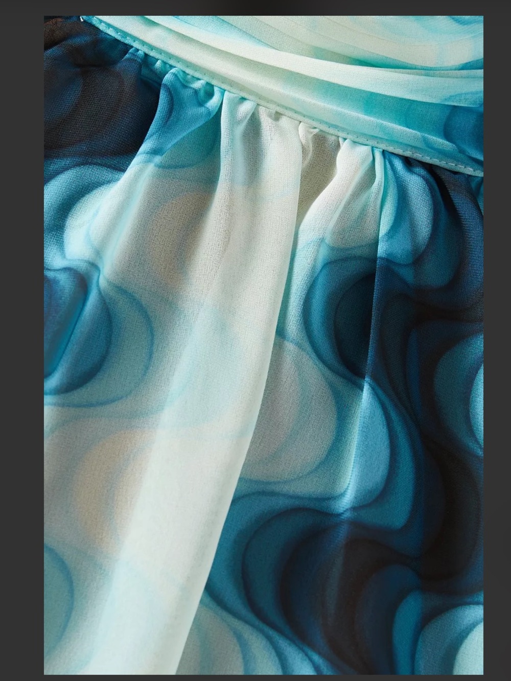 NWOT Devon Windsor Abigail Halter Maxi Dress in Aqua Blue - Picture 7 of 10